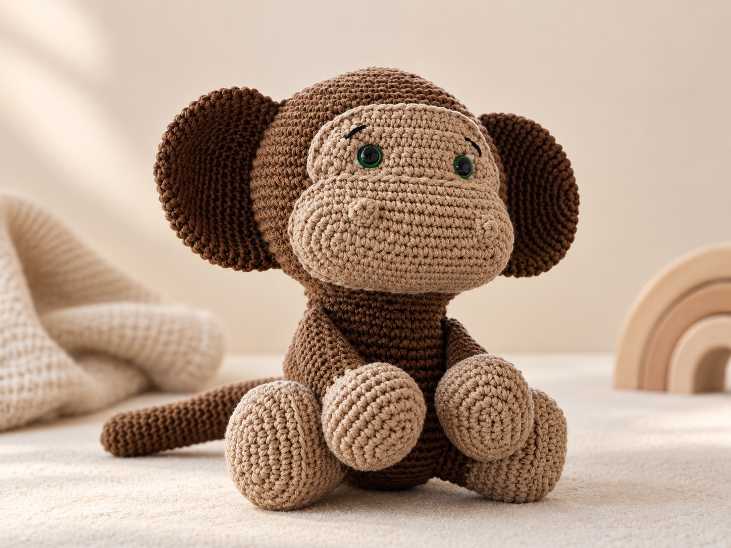 Figurine Singe en crochet