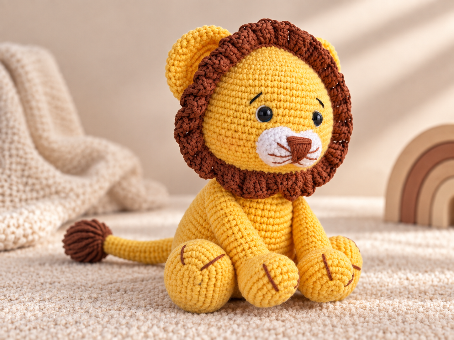 Figurine Lion en crochet – Image 2